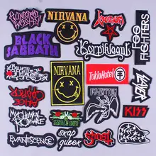 DIY Nirvana рок группа патч, вышитые патчи для одежды хиппи наклейки металлические полосы панк полосы патч на одежду полосы