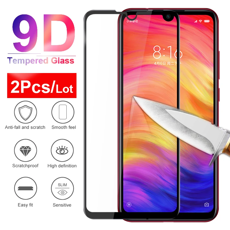 

2Pcs Redmi note 7 pro 9D Protective Tempered Glass for xiaomi redmi note 7 Screen protector glass redme note7 note7pro 6.3" film