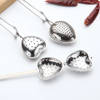 

5 Shapes Stainless Steel Handle Tea Ball Bulk Tea Filter Tea Drip Handle Seasoning Hot Pot Ball Infuser Kitchen Supplies