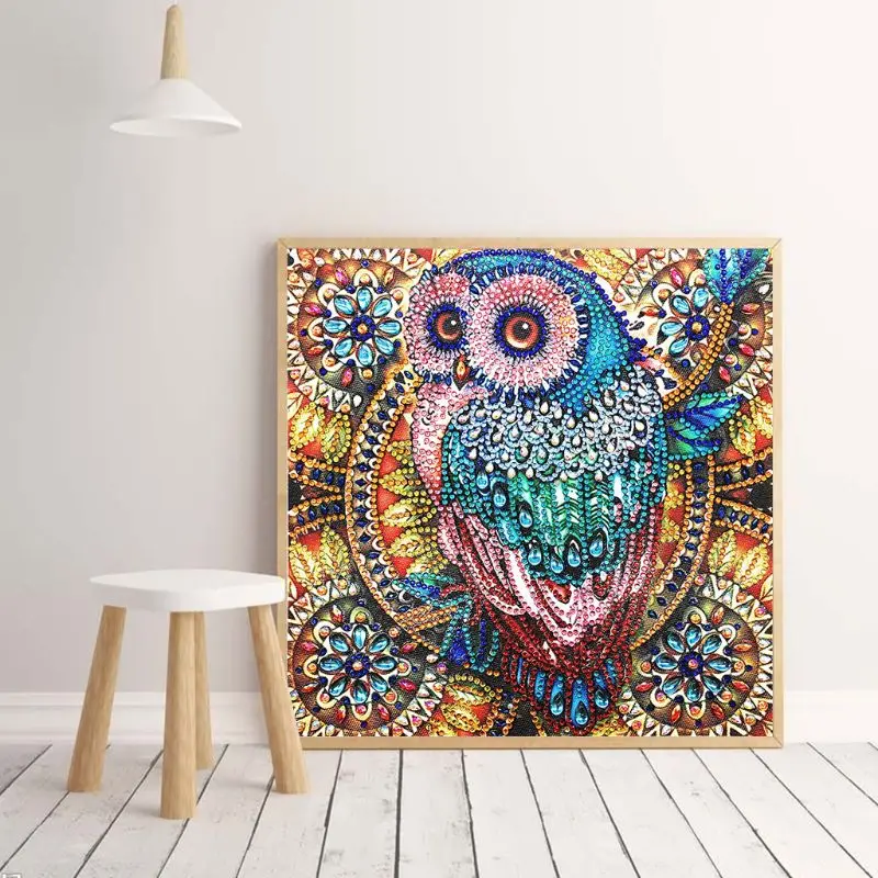 Owl Butterfly Flowers 5D Special Shaped Diamond Painting Embroidery Needlework Rhinestone Crystal Cross Craft Stitch Kit DIY diamond painting diamond painting accessories