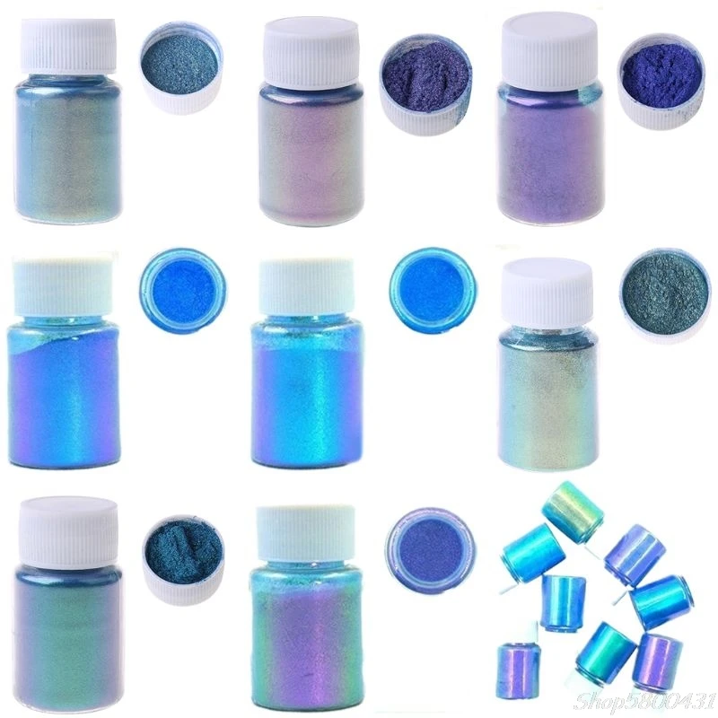 Mirror Chameleons Pigment Pearlescent Epoxy Resin Glitter Magic Discolored Powder Colorant Tools S29 20 dropshipping |