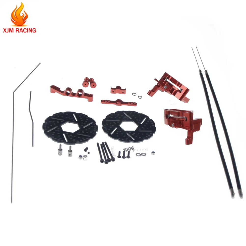 Front Wheel Cable Brake System For 1/5 Scale HPI Baja & ROVAN RC Cars | Carbon Fiber Pads