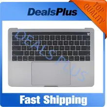 Замена серебристо-серый A1706 Topcase Palmrset с американской клавиатурой с сенсорной панелью для Macbook Pro retina 13 ''A1706