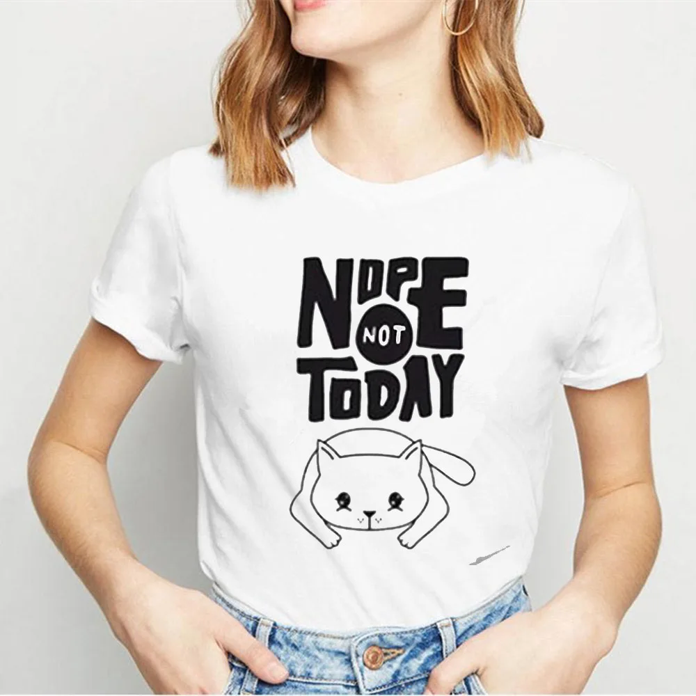 

23 Kind Of Nope T shirt Women Summer Tops Cartoon T shirt Women Graphic Tees Women Plus Size Tops