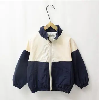 

2020 New Arrival Girls Boys Patchwork Coat Spring Full Sleeve Fashion Kids Jacket 3-8 years PP757
