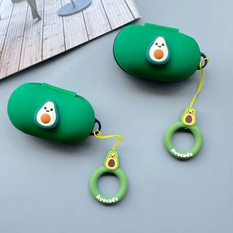 

Cute Avocado Silicone Case for Samsung Galaxy Buds 2019 Charging Sleeve Protective Case Bluetooth Earphone Skin Keyring