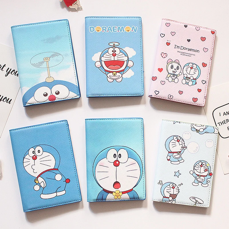 Японский симпатичный паспортный набор Doraemon простой мультяшный Держатель для