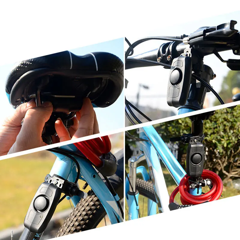 Professional Anti-theft Bike Lock Cycling Security Wireless Remote Control Vibration Alarm 110dB SAL99