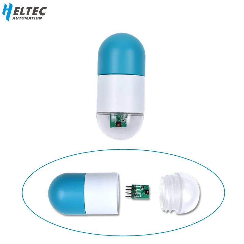 waterproof IP67 New Heltec Lora Node ASR650x Capsule Sensor for arduino light intensity/ temperature and humidity/air quality afbeelding