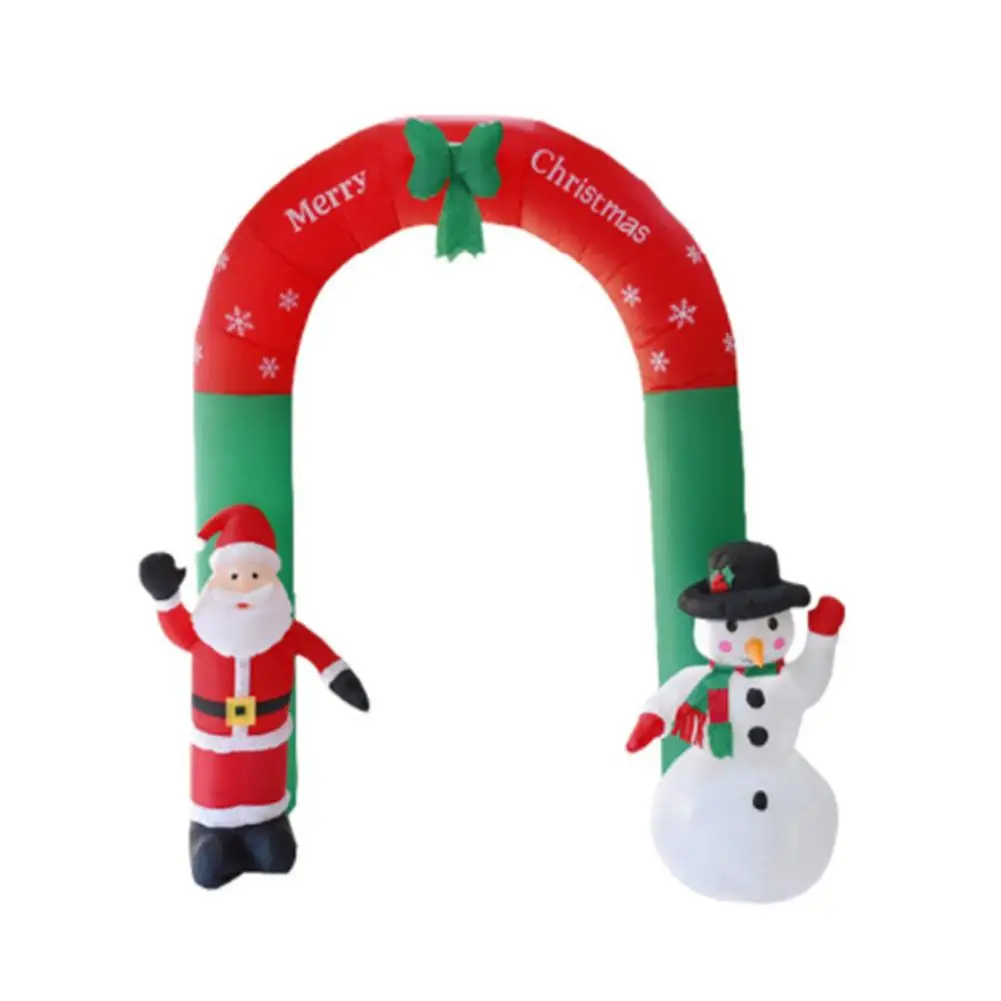 8 футов надувной Санта Клаус Снеговик Арка реквизит для Клауса снеговик