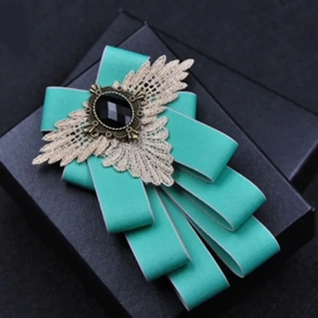 British New Fashion Men's Wedding Performance Groom Wedding-Party Flower Collar Bow Tie Pocket Towel Square Set Men Accessories Green 1