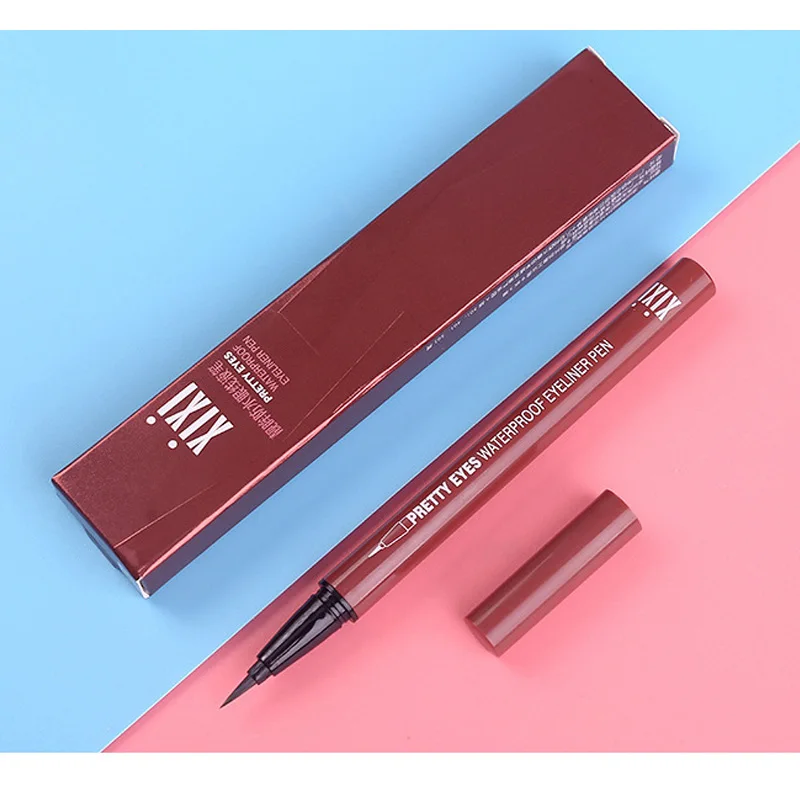 Профессиональный Быстросохнущий Гладкий Водостойкий карандаш для глаз, карандаши для глаз, коричневый, черный цвет, жидкий пигмент, подводка для глаз, карандаш, инструменты для макияжа