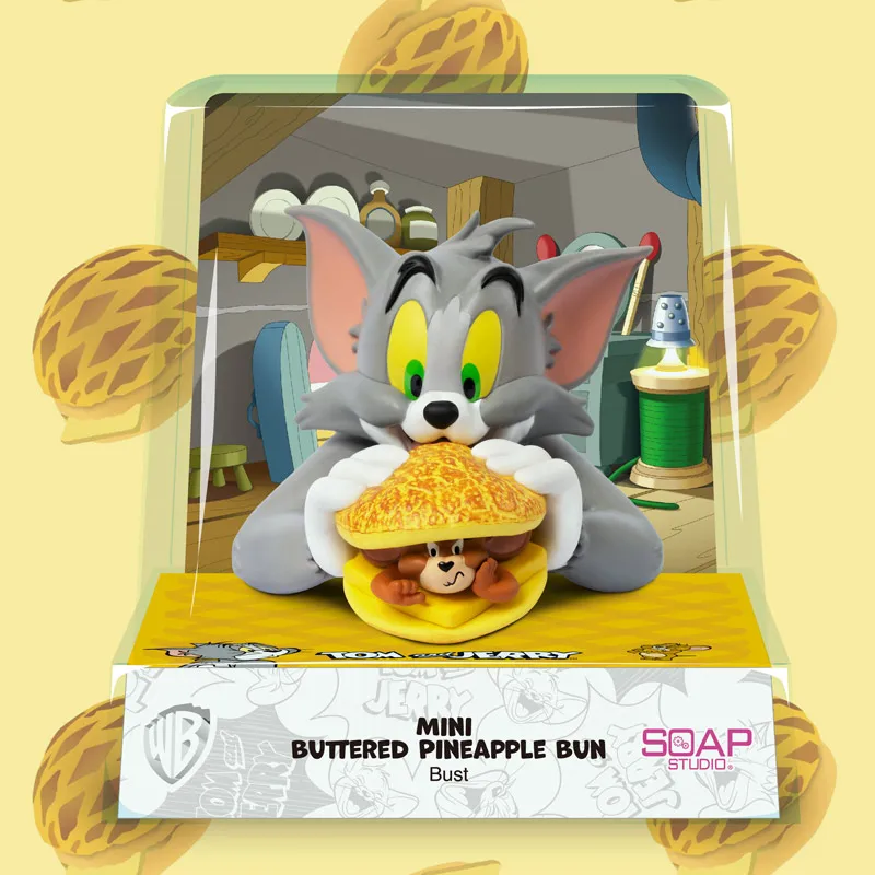 POP MART Tom and Jerry Mini Bust Figurine Cute Action Kawaii Animal Toy