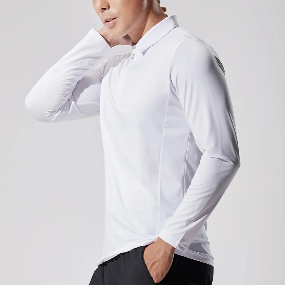 

Новая летняя рубашка для гольфа с длинным рукавом, мужская спортивная рубашка, дышащая одежда для гольфа, одежда для гольфа, XS-XXXL, для отдыха, футболка для гольфа из полиэстера