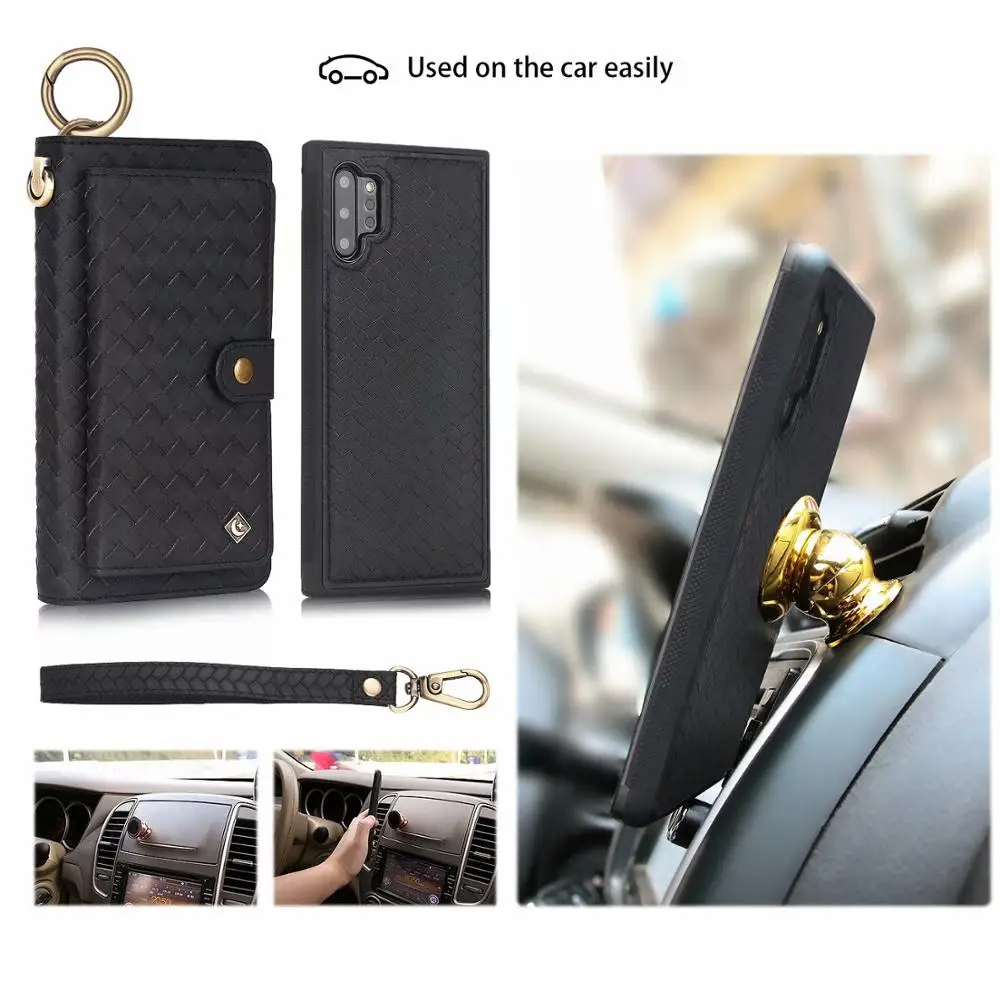 

case for 8 Multi-function wallet phone case for iphone6 6s 6/6s plus 7 8 7/8 plus x xs xr xs max High-grade woven pattern wallet
