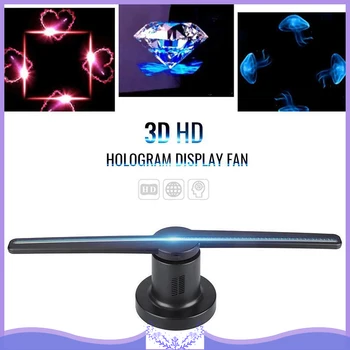 

LED WIFI 3D Advertising Hologram Projector Holographic 42cm Advertising Fan Displayer 3D Holograma+8GB TF