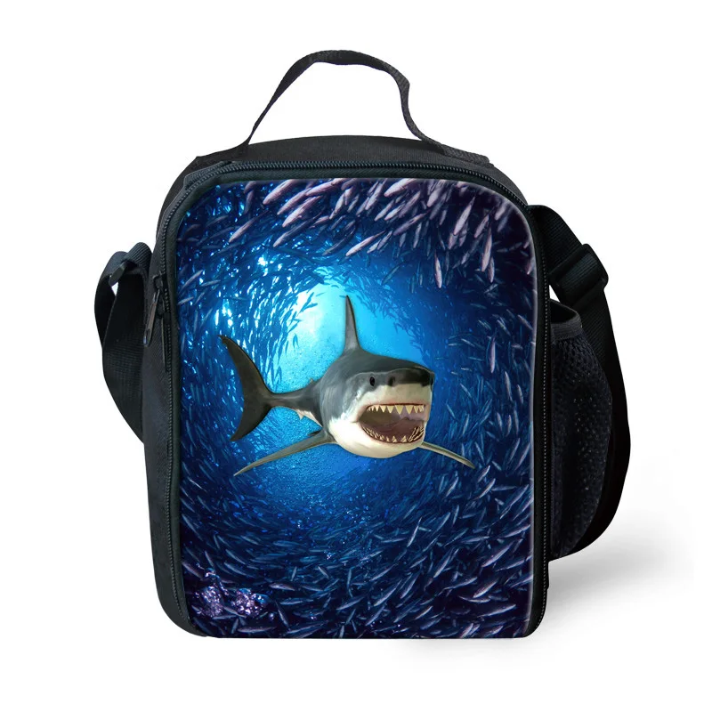 

Customzied Funny Shark Portable Lunch Bags Thermal Insulated Lunchbags Women Kids Lunch Tote Food Bag School Picnic Lunch Box