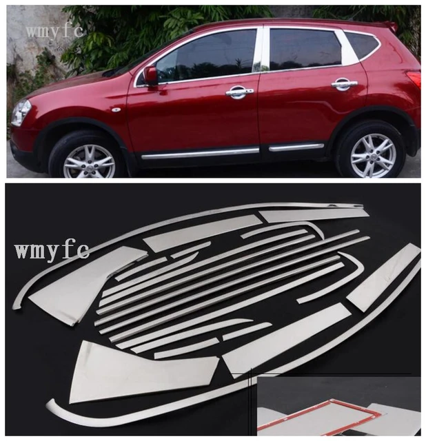 20 stücke Hohe-qualität Auto styling edelstahl Streifen Auto Fenster Trim  Dekoration Zubehör für Nissan Qashqai J10 2007-2013 - AliExpress