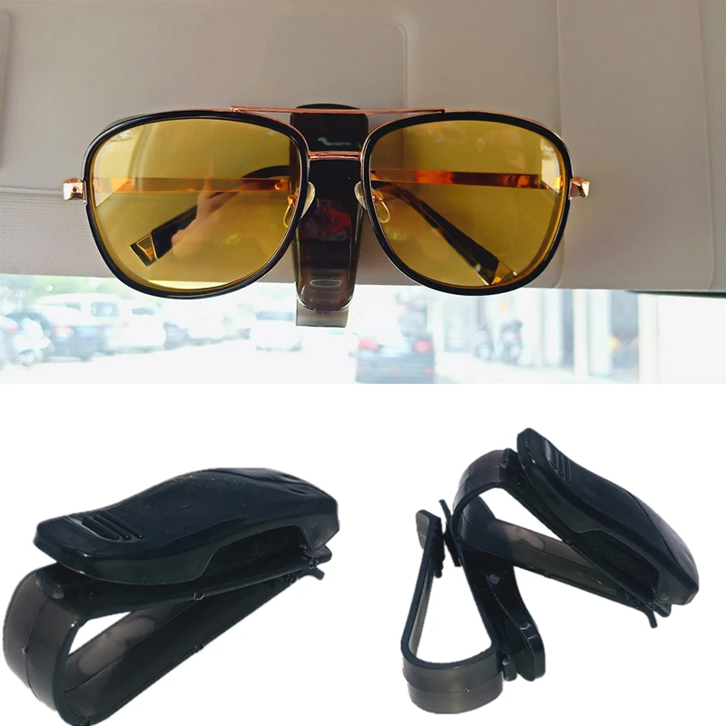 2020 hot portable car glasses clip automatic fastening car car sun visor sunglasses glasses frame glasses frame ticket holder