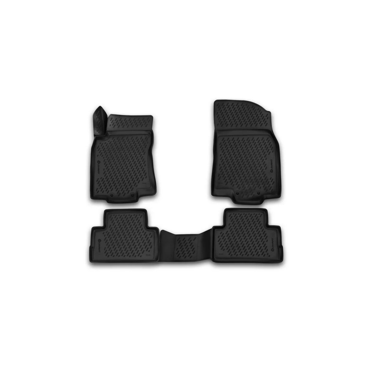 3D mats in salon Nissan Qashqai (j11f), 2015, the assembly of 4 PCs