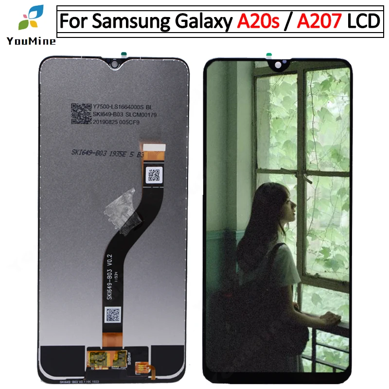 

for Samsung Galaxy A20s A207 LCD Display Touch Screen Digitizer with frame Assembly Replacement Parts for Samsung A20s lcd