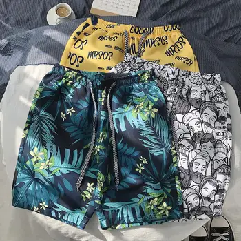 

2020 new men's beach shorts printed surf shorts quick-drying beach pants trousers swim trunks Bermuda swimsuit shorts M-5XL