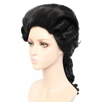 

HAIRJOY Duchess Cosplay Wigs 20 inch Long Heat Resistant Fiber Curly Black Blonde Grey Yellow White Anime for Men and Women