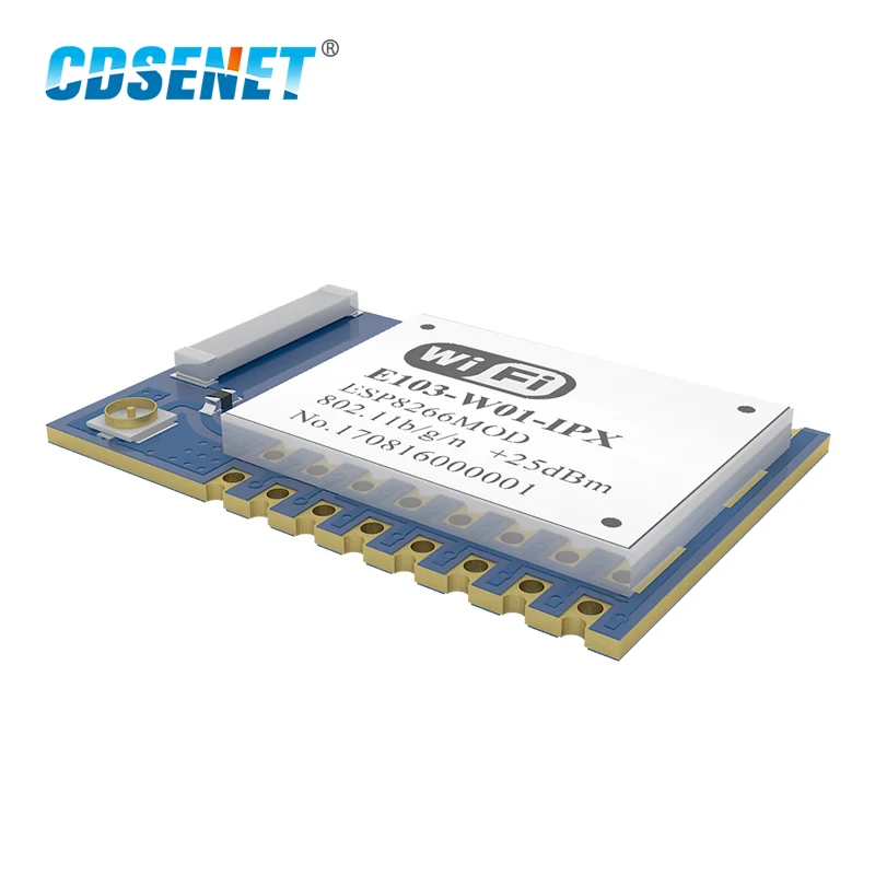 Wi-Fi модуль ESP8266 2 4 ГГц 100 мВт трансивер E103-W01-IPX ESP8266EX 100m IPX передатчик интерфейса и