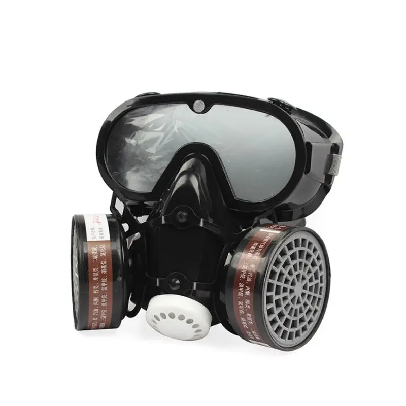 

2 in 1 Industrial Dustproof Mask Anti-dust Anti-toxin Goggle Eyes Nose Mouth Protection Respirator Gas Mask Filter Breathable
