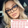 Anti Blue Light Cat Eye Reading Glasses Women Black Vintage Eyeglasses Glitter Frame Magnifying Glasses For Computer Wives +1 +6 1