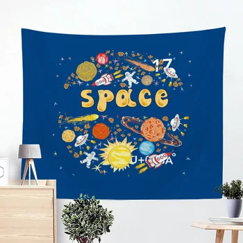 

Cartoon Rabbit Tapestries Space Wall Hanging Tapestry Cute Carpet Blanket Yoga Mat Decorative Tapiz Hippie Tapestry for Home