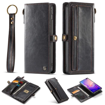 

Vintage Flip Case For Samsung Note 10 Plus Case Wallet Leather Detachable Magnet Cover For Samsung Galaxy Note 10 Cover Note10