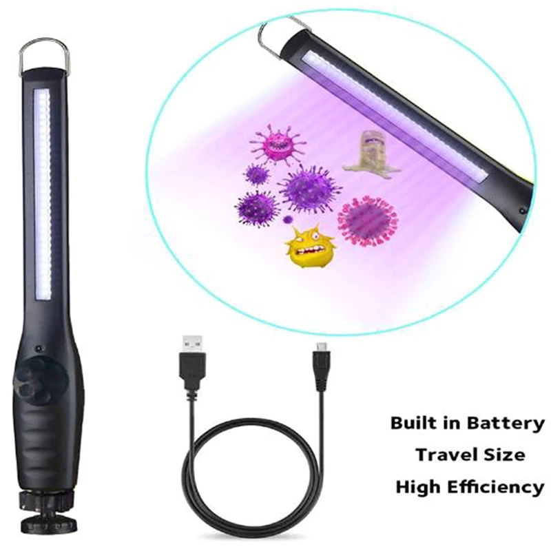 Portable UV Sterilizer Light Stick For Wand Home Hotel Handheld LED Lamp Cleaning Tool with 30 Beads | Лампы и освещение