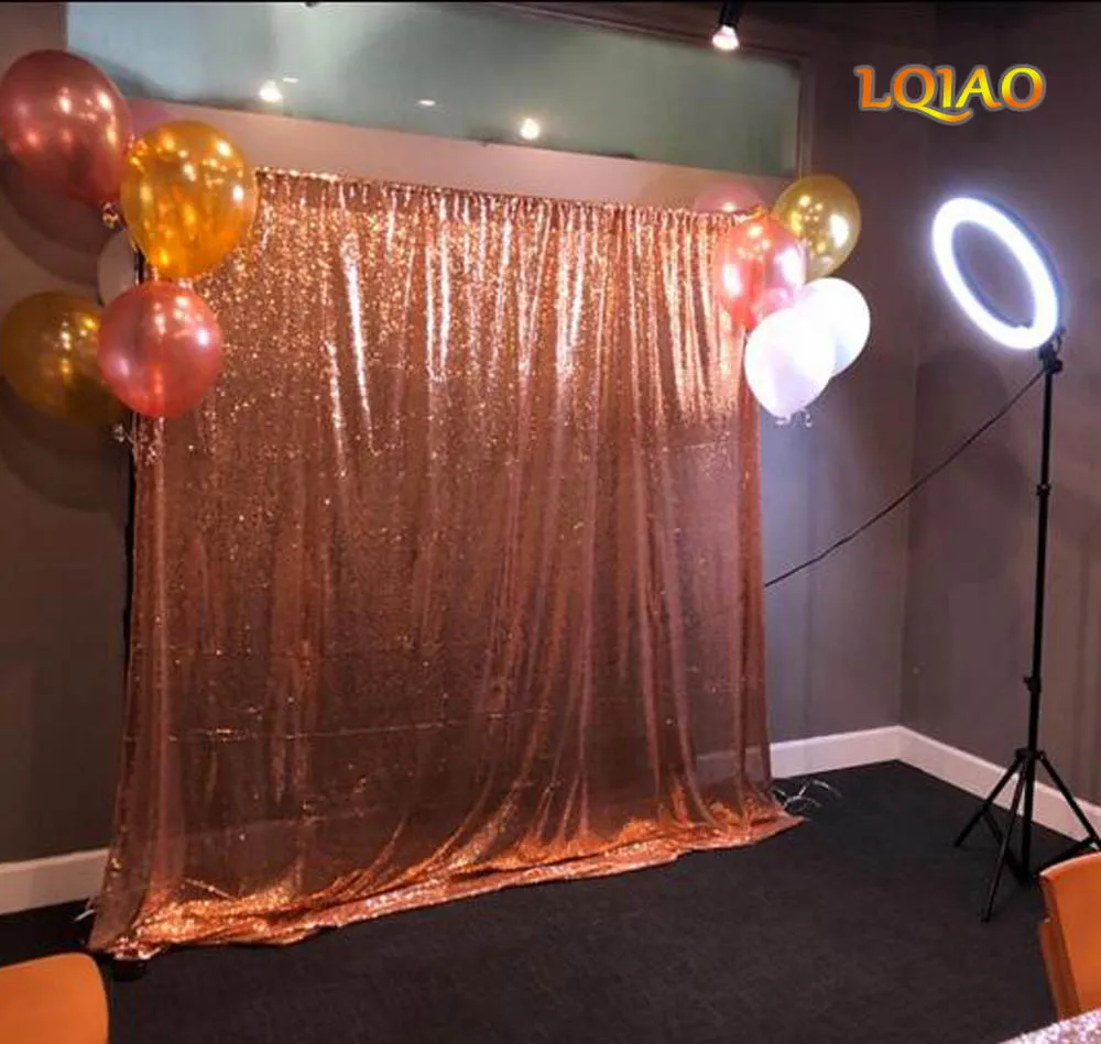 Rose Gold sequin Backdrop 001