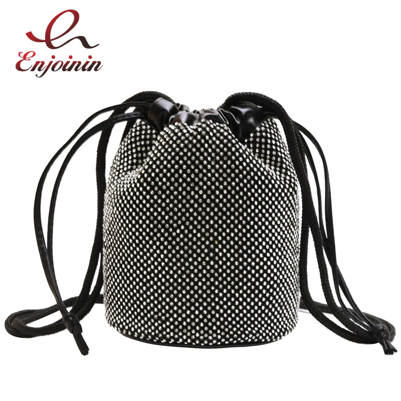 black bucket bag crossbody