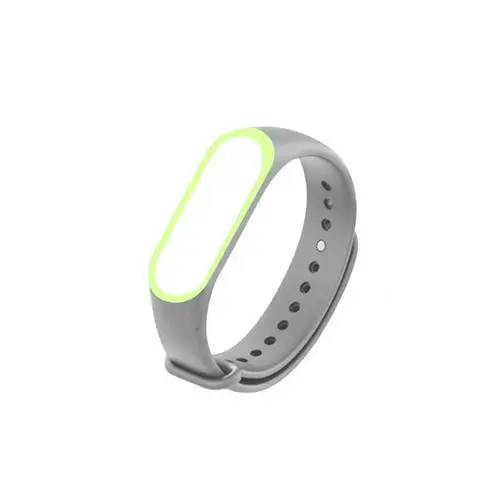 For Mi Band 4 Strap Wrist Strap for Xiaomi Miband 4 Dual Color Silicone for Watch Accessories for Sport Replacement Strap - Цвет: 16