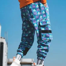 YX10 PADEGAO мужские забавные штаны для бега с полным принтом мужские уличные спортивные штаны мужские хип-хоп корейские модные спортивные штаны с карманами