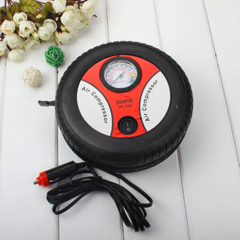 

12V Portable Air Compressor Wheel Tyre Inflator Pump Car Auxiliary Tools Tire Inflation Pump Air Compressor