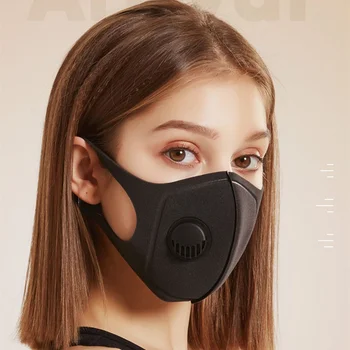 

1Pcs Black Anti Dust Mask Breathing Filter Valve Face Mouth Masks Reusable Mouth Cover Anti Dust Respirator Men Women Mask