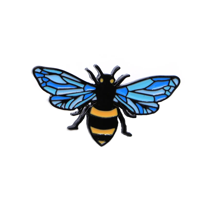 Happy Bee на заказ, эмалированные булавки, броши на лацкане/значок на шляпу, джинсовая куртка, масло, капля, воротник, корсаж, пряжка на шарф S162