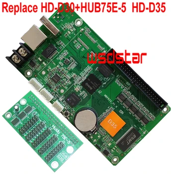 

Replace HD-D30+HUB75E-5 Support 1/32 Scan USB asynchronous full color LED screen control card 512*128 256*128 1024*64 HD D30