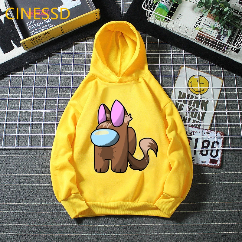 

Cute Dog Among Us Game Print Hoody For Girls/Boys Harajuku Kawaii Spring Winter Kids Clothes Funny Sweatshirt Jumper Streetwear