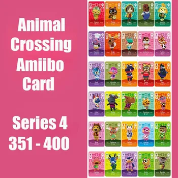 

Series 4 (351 to 400) Animal Crossing Card Amiibo Card Work for NS 3DS Switch Game New Horizons Animal Crossing Amiibo Card