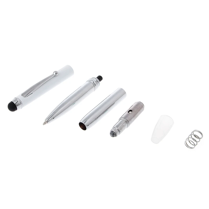 3in1 Capacitive Touch Screen Stylus Ballpoint Pen LED Flashlight For Ipad Iphone