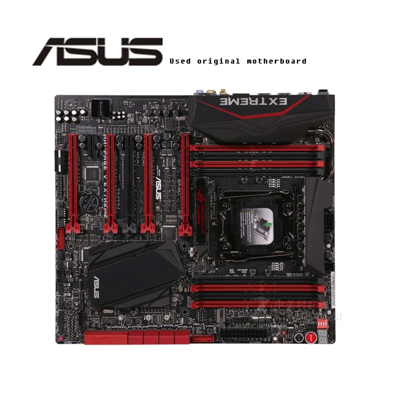 Оригинальная материнская плата для ASUS RAMPAGE V EXTREME/U3.1 DDR4 LGA 2011 V3 USB2.0 USB3.0 128 ГБ X99