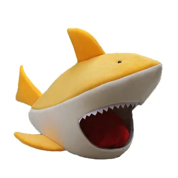 

Pet Supplies Creative Shark Type Pet Nest Dog Nest Cat Nest Cartoon Nest Pad Cat and Dog Supplies Comfortable and Breathable