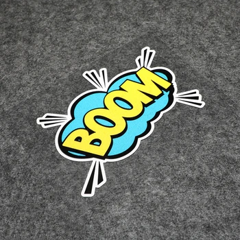 

NO.S195 Fashion Trends Funny Boom Stickers Safety Reflective Motorcycle Fuel Tank Car Trunk Stickers and Decals