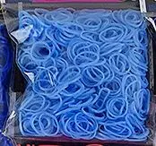 DIY ручное вязание Радужная вязальная Машина резинки ткацкие ленты 500 г - Цвет: sky blue 500G
