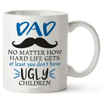 

Dad Gifts, Gifts For Dad From Daughter Son, Christmas Gift Coffee Mug, Best Cool Happy Funny First Birthday Mugs For Father, Dad