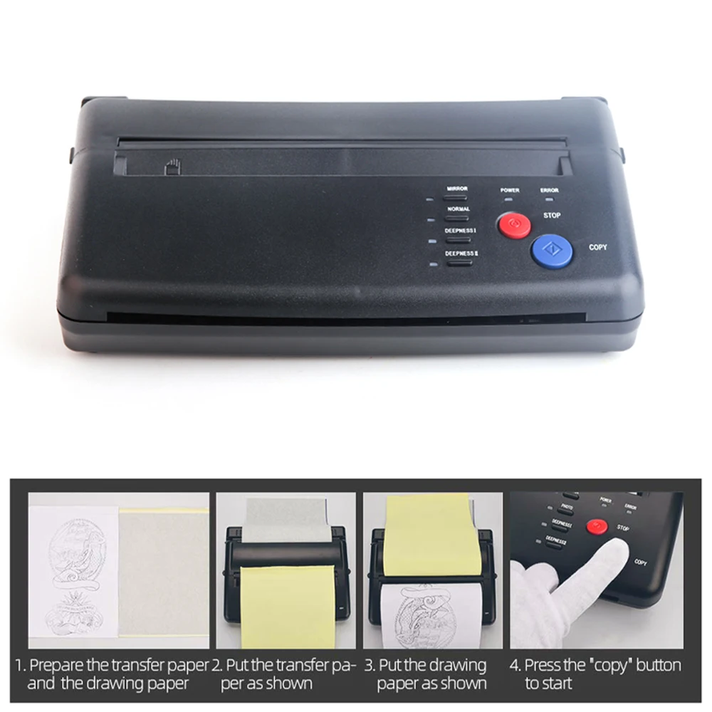 

Tattoo Transfer Machine Stencil Machine Printer Drawing Thermal Stencil Maker Copier for Tattoo Transfer Paper Supply UK/EU/US